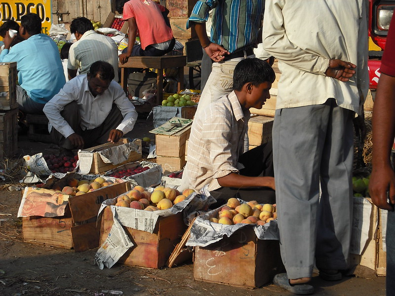 Metro line near Azadpur station
